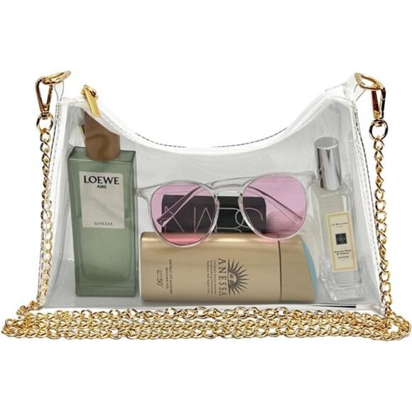 Clear Bag for Stadium Events Women's Purse Handbags Small Purse shoulder bag - Picture 5 of 7